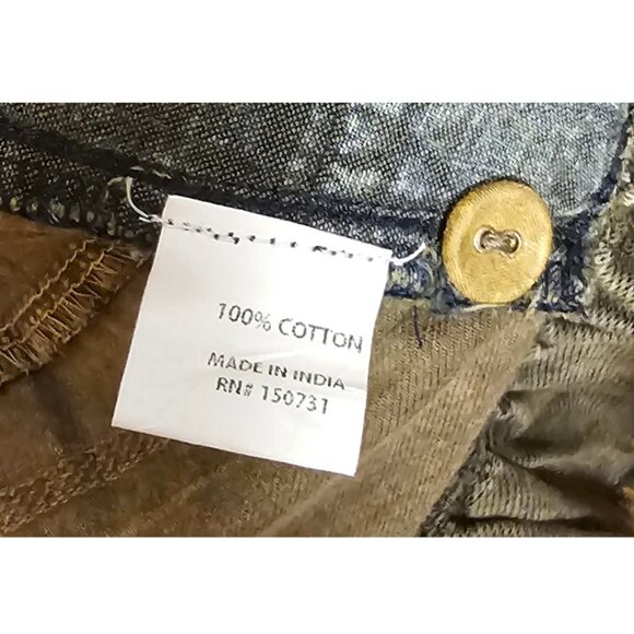 Young Threads Patchwork Denim Shrug Jacket XL NWT - Picture 3 of 6